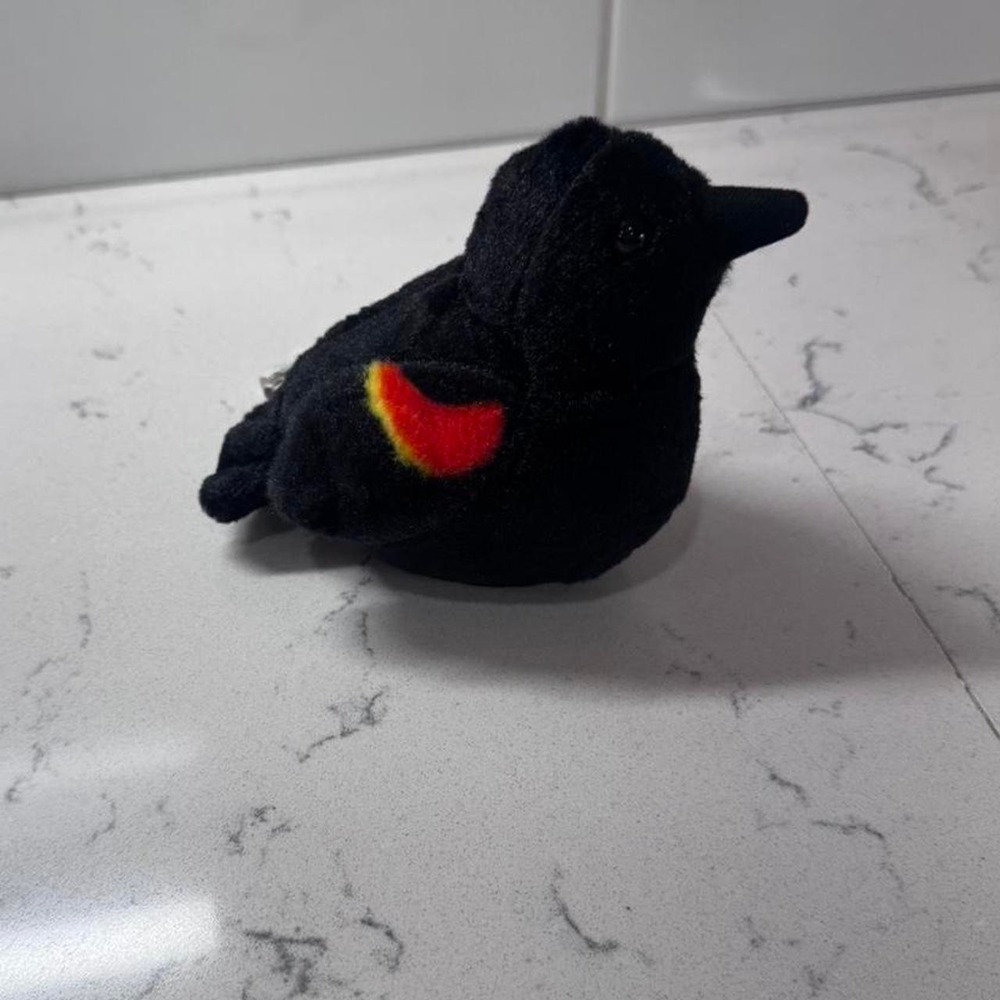 Wild Republic Audubon Birds Red-Winged Blackbird Plush NWT